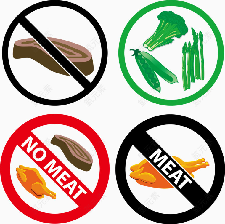 禁止图标矢量图