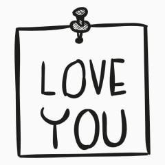 写有Love you的纸片