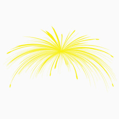 黄色烟花礼花