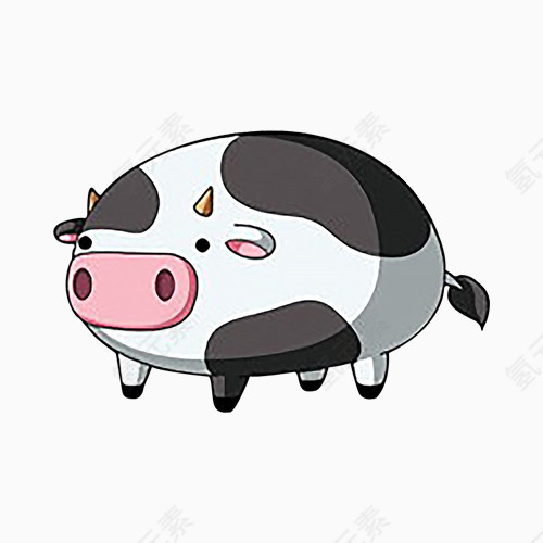 卡通小奶牛