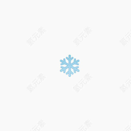 天气符号 下雪 雪花