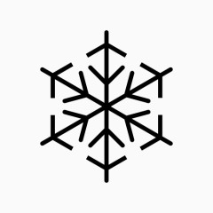 六角雪花符号图标