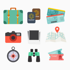 旅行用品插画