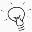灯泡思想光网页设计创意