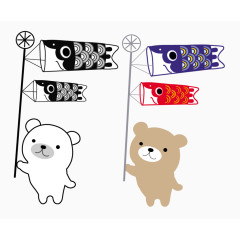 日式清新卡通小熊