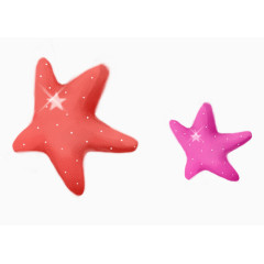 卡通手绘海星插画