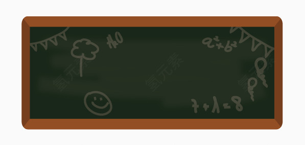 矢量手绘黑板