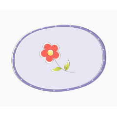 卡通手绘花朵边框