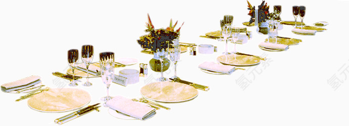 酒店餐桌餐具