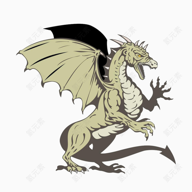 凶猛的恐龙PNG素材