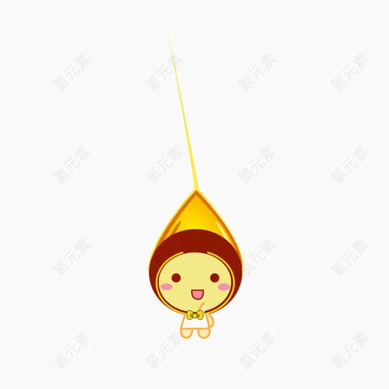 卡通小麦麦穗