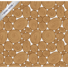 创意木头年轮无缝背景矢量素材