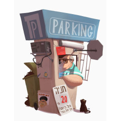 电话亭报停的老头