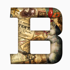 英文图案装饰字母