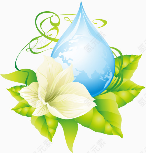花丛里的水泡