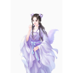 卡通小狐仙女孩