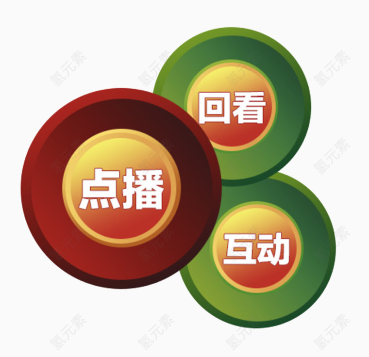 立体按钮图标