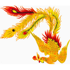 手绘凤凰
