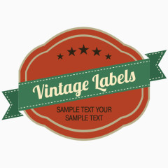 欧式红酒标签矢量图