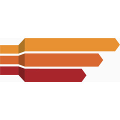 矢量创意设计横向三个箭头目录图标