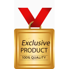 金色优质标签矢量素材