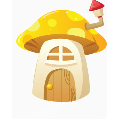卡通蘑菇房子