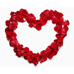 玫瑰红心高清免扣素材