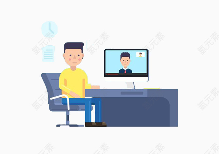 面试会议电脑屏幕