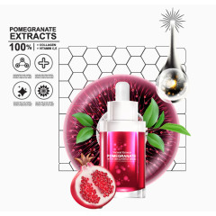 红石榴精华液矢量