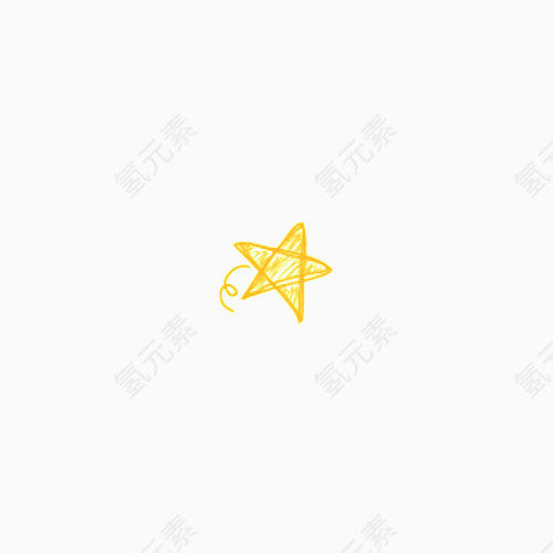 金色卡通星星
