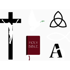 矢量图基督教信物