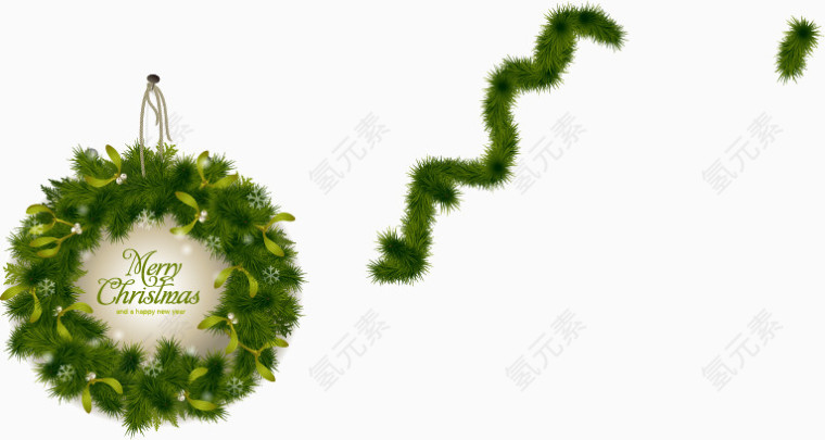 绿色小清晰圣诞节礼物