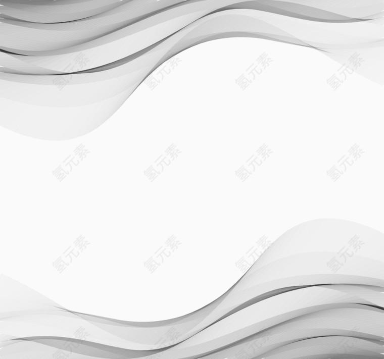 矢量手绘装饰曲线