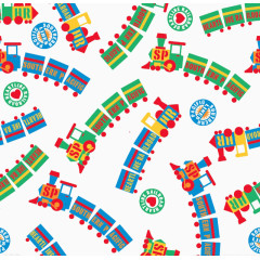 简约卡通 火车背景免扣素材