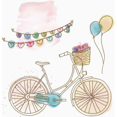 浪漫的爱情矢量图