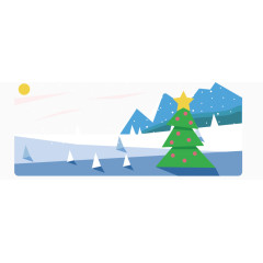 雪景冬天大雪素材