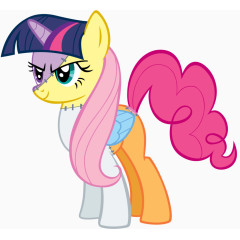 插画 马  可爱 表情  形象