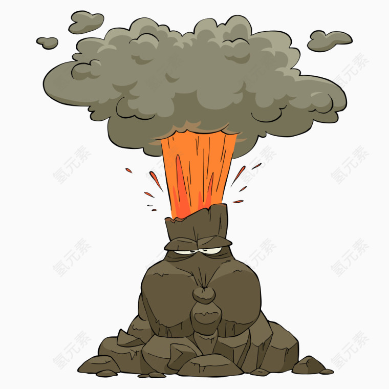 矢量火山喷发