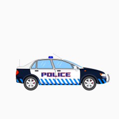 警车矢量图