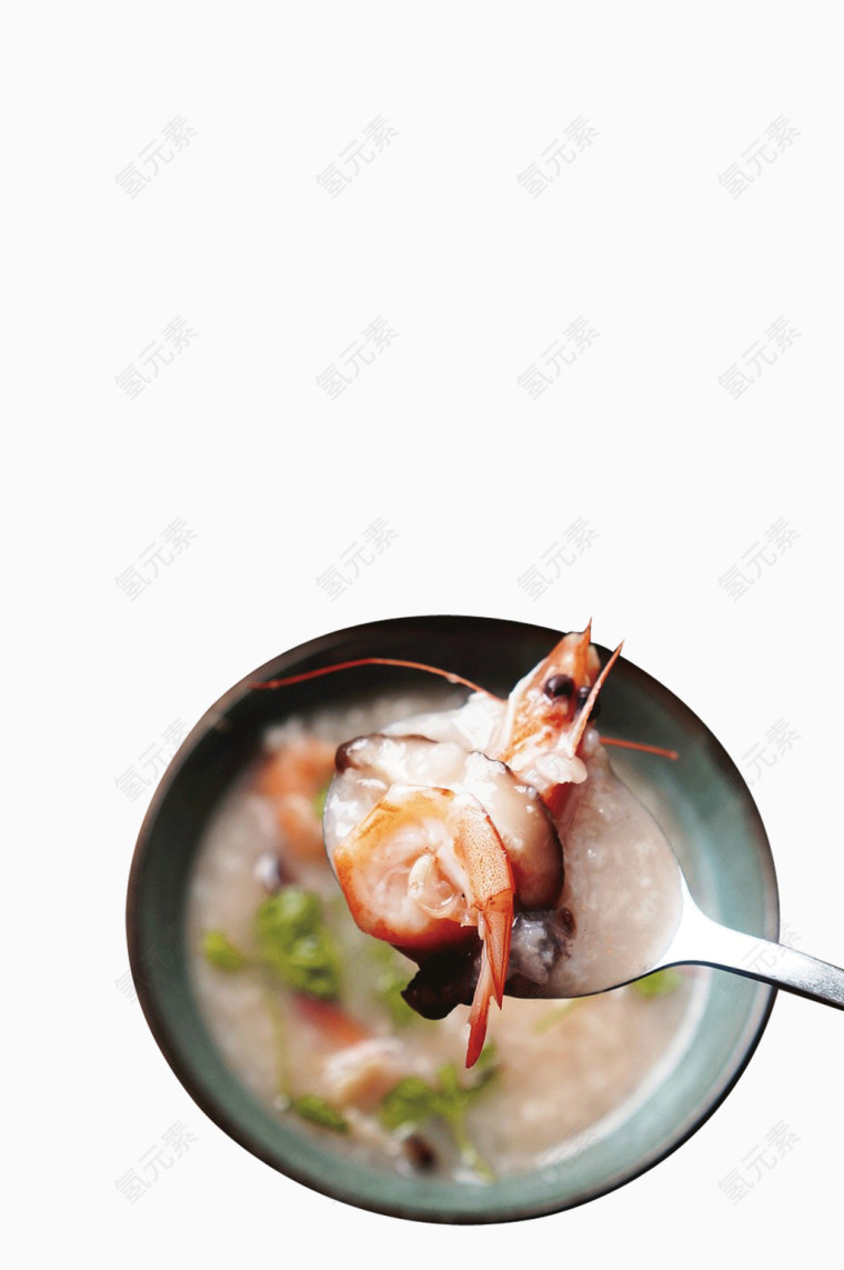 香菇鲜虾粥