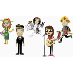 职业人物矢量图