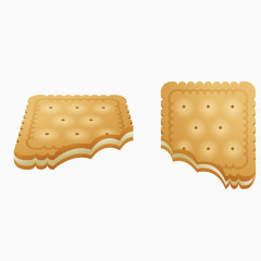 矢量奶油食物糕点