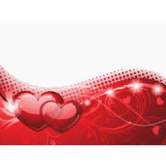 红色心形背景装饰
