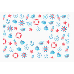 可爱蓝色小海军背景