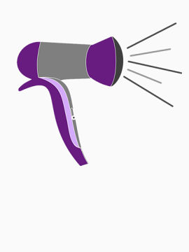 卡通手绘吹风机