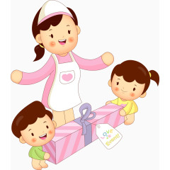 小孩送礼物