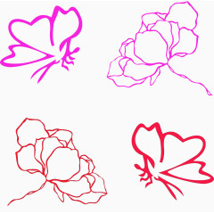 蝴蝶花朵元素