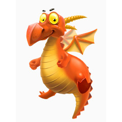 橘色恐龙形象设计