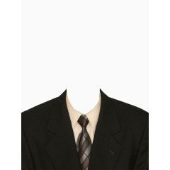 粉红衬衣黑西装