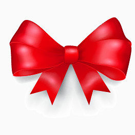 红色蝴蝶结矢量元素